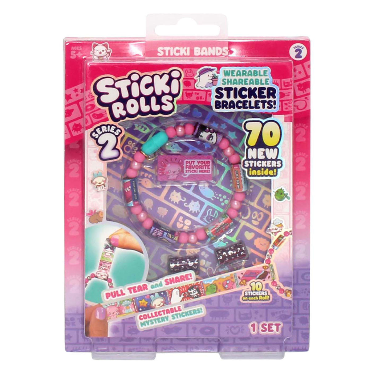 Bracelet Jazwares sticki rolls avec 70 autocollants