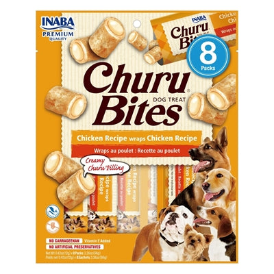 Inaba dog churu bouchées wraps de recette de poulet