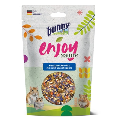 Bunny nature Enjoynature mélange avec des sauterelles