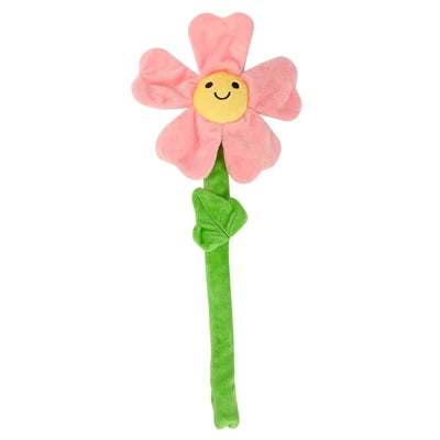 Fofos fleur froissée rose avec tige en corde