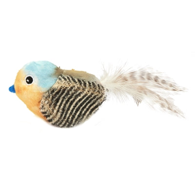 Oiseau bleu Fofos avec boules sonores et herbe à chat