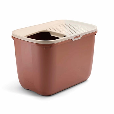 Bac à litière Savic hop en terre cuite rose champagne