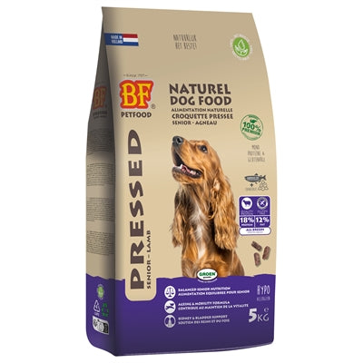 Bf nourriture pour animaux pressée agneau senior