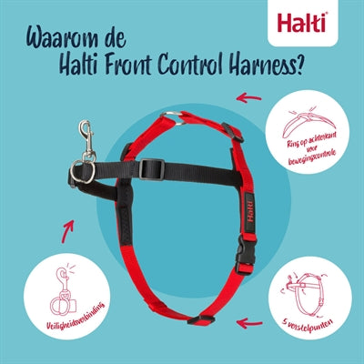 Harnais Halti commande avant noir