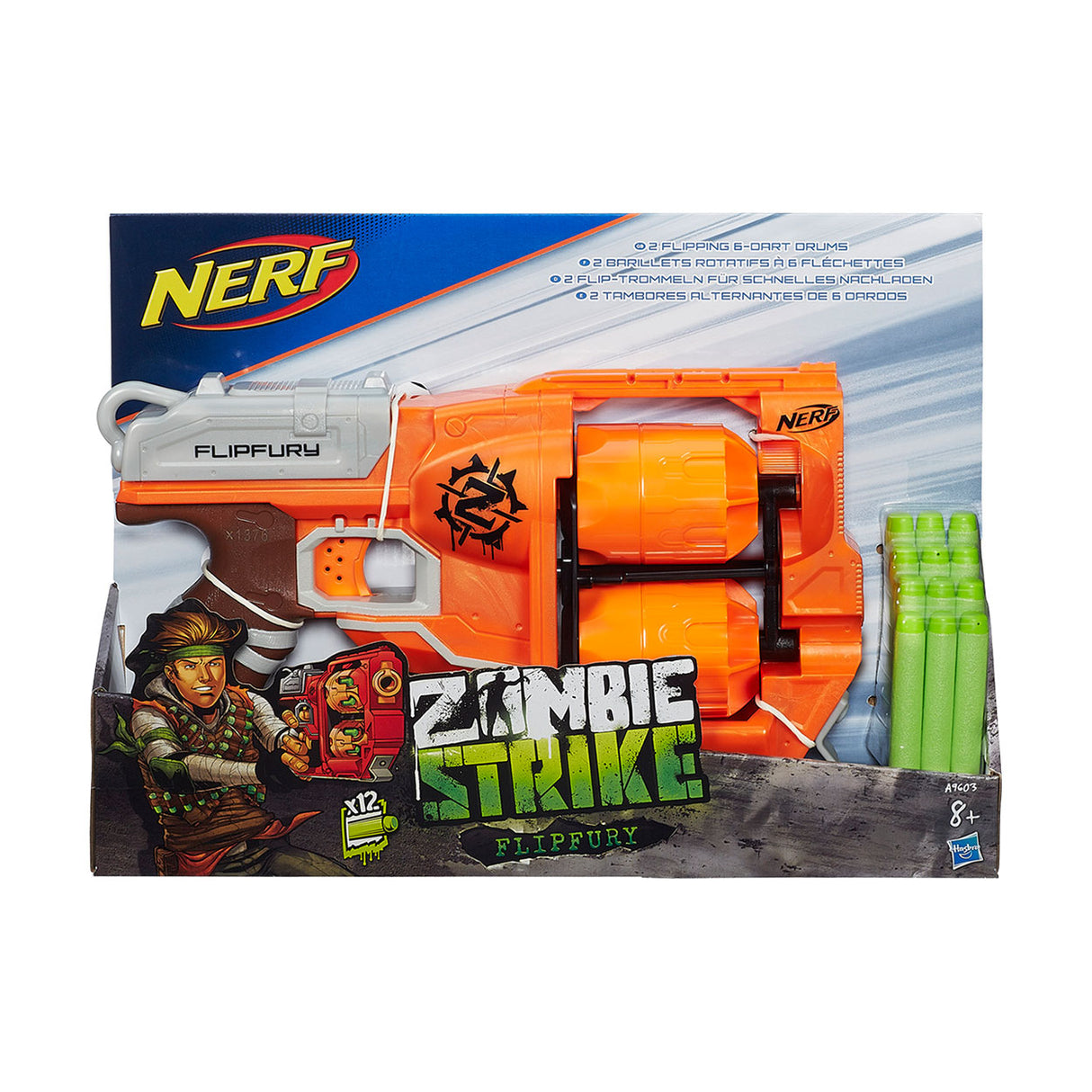Nerf zombie frappe flip fureur