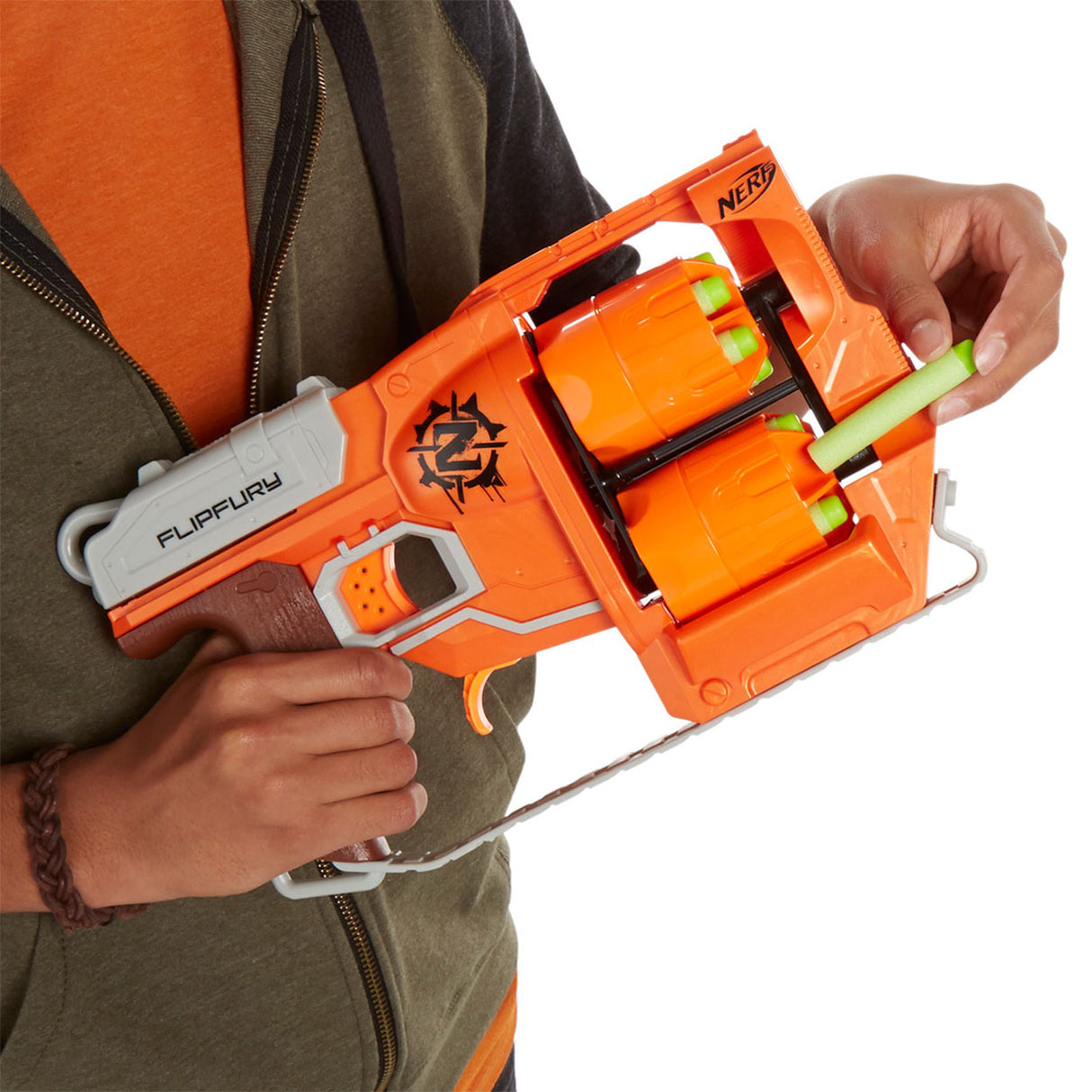 Nerf zombie frappe flip fureur