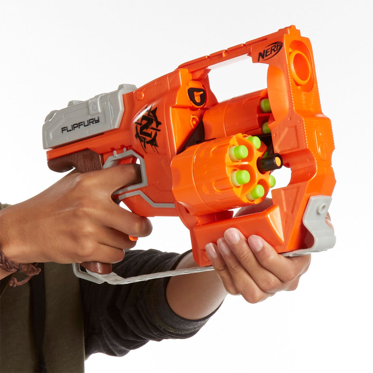 Nerf zombie frappe flip fureur