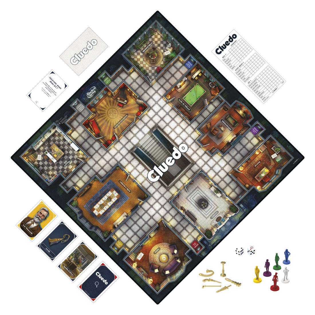 Hasbro Cluedo, le jeu policier classique
