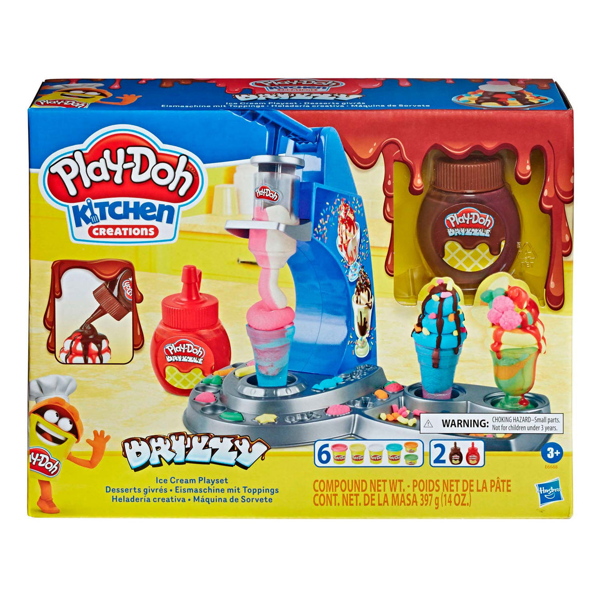 Play-Doh Drizzy Ensemble de jeu de crème glacée
