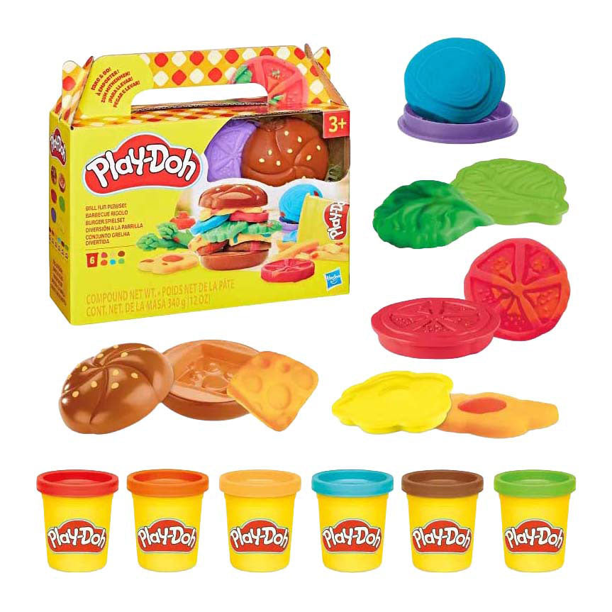 Play-doh plaisir à griller - 6 pots en argile