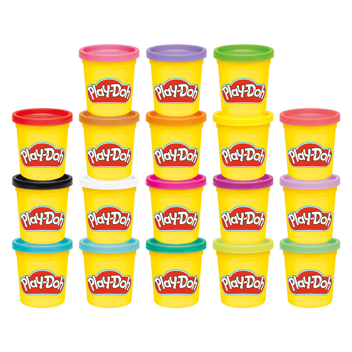 Play-doh imaginez - 18 pots de 84 grammes - différentes couleurs