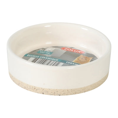 Zolux olaria bol alimentaire céramique beige