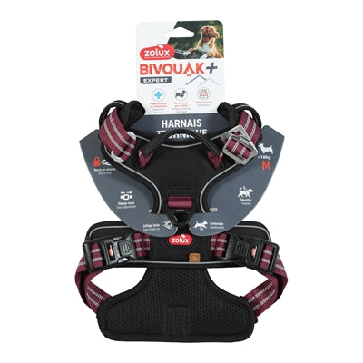 Zolux bvk harnais pour chien rouge