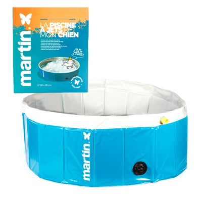 Piscine Martin à jets bleu blanc