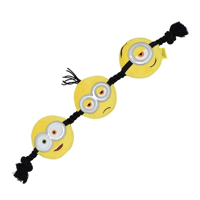 Minions peluche Bob Kevi N Stuart sur corde de soie