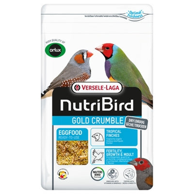 Nutribird gold crumble nourriture sèche aux oeufs oiseaux tropicaux