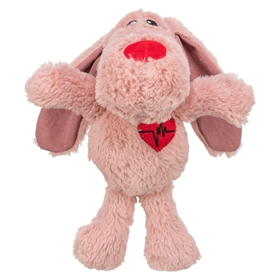Trixie peluche chien coeur rose
