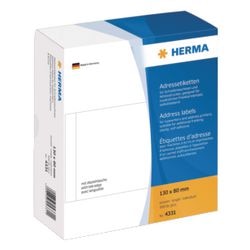 Etiquettes d'adresse pour machines à écrire herma