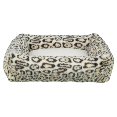 Trixie hondenmand leo hoekig panterprint creme