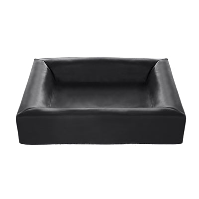 Housse de panier pour chien en cuir artificiel Bia bed noir