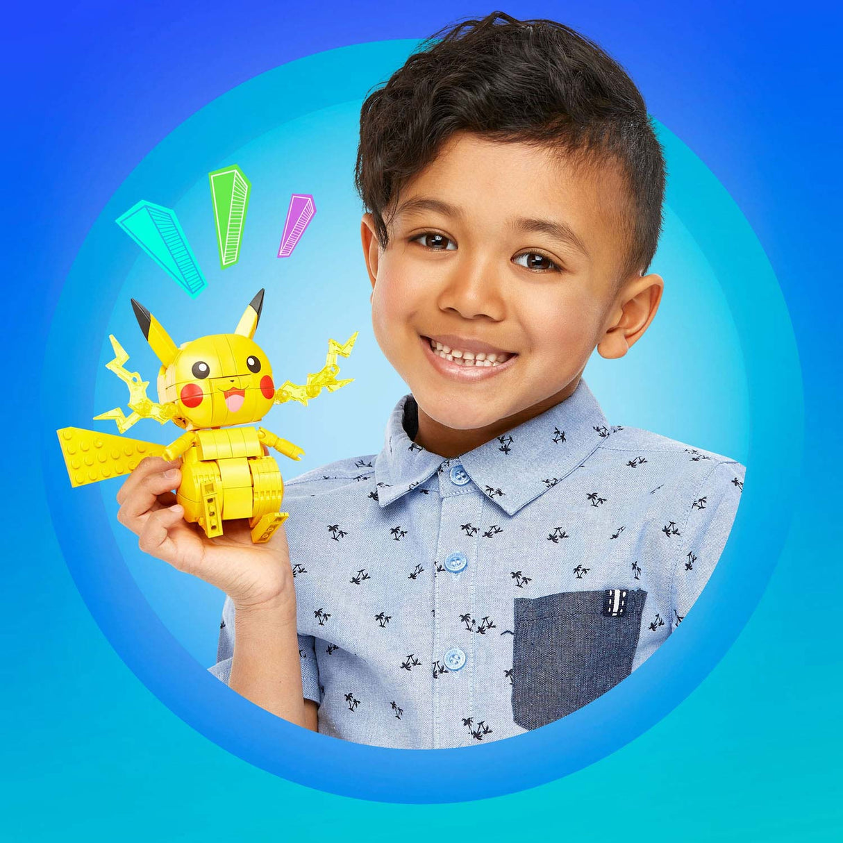Mattel mega construx jeu de construction Pokémon - Pikachu - 211 pièces.