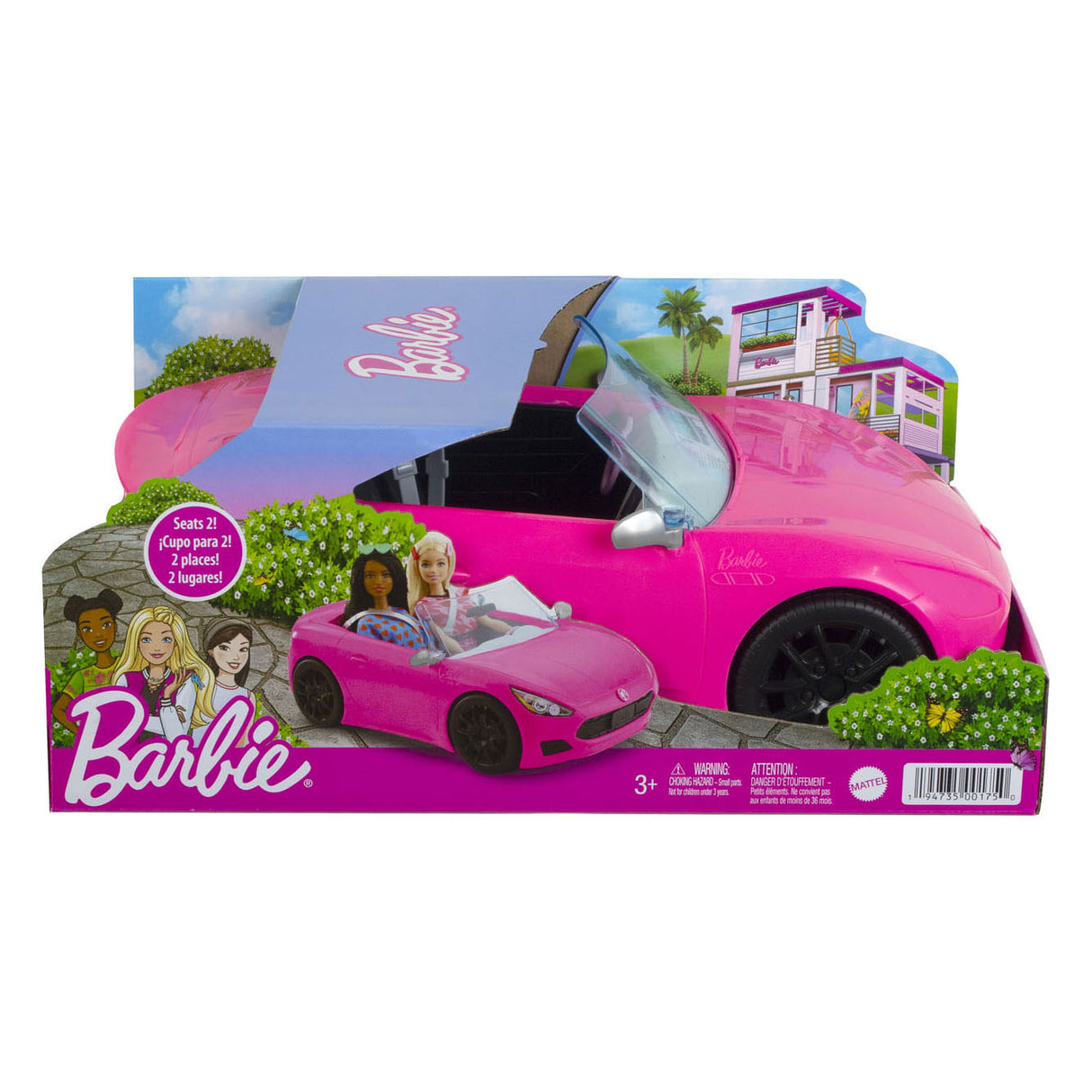 Voiture décapotable Barbie Glam - véhicule de poupée
