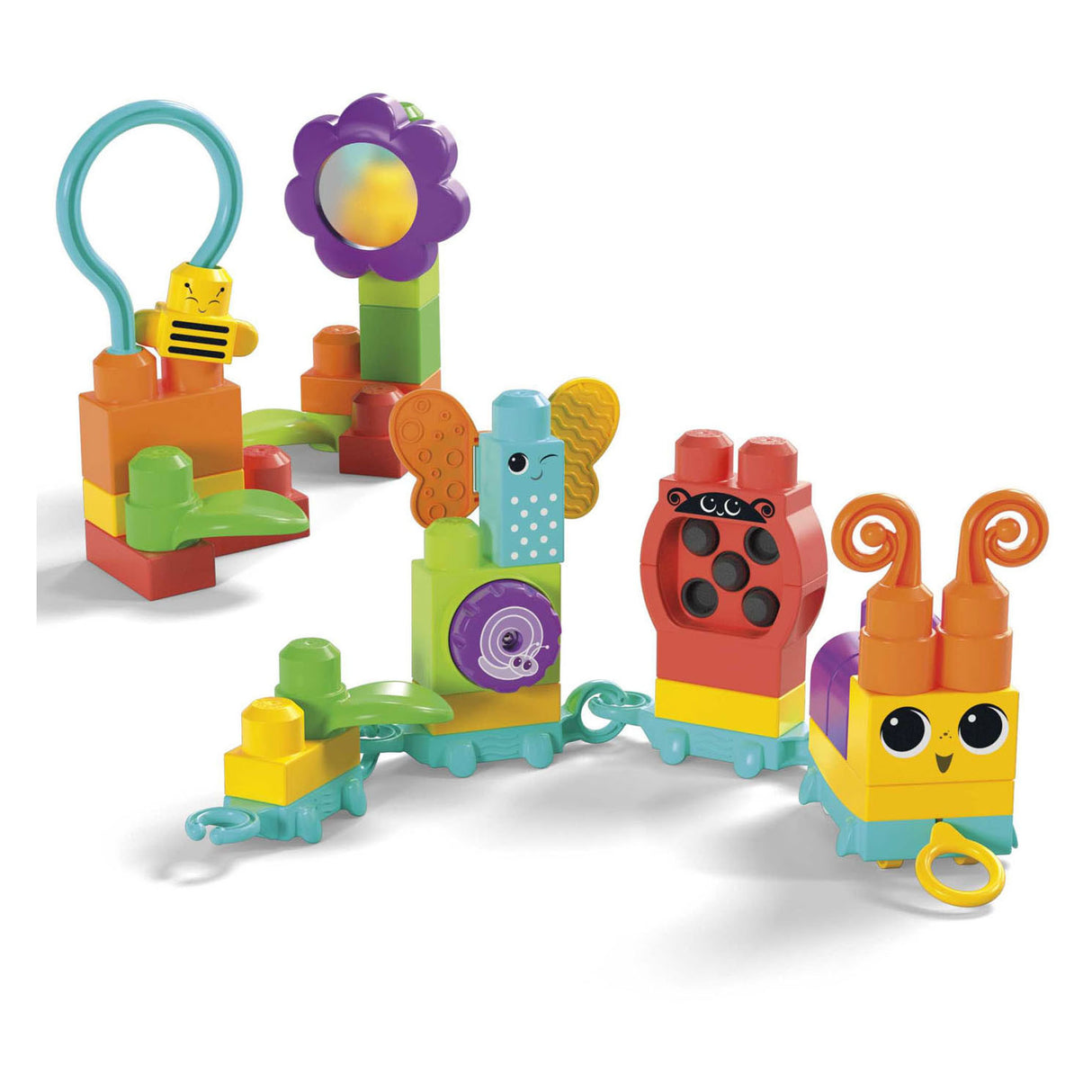 Ensemble de construction chenille Move'n Groove Mega Bloks - 30 pièces.