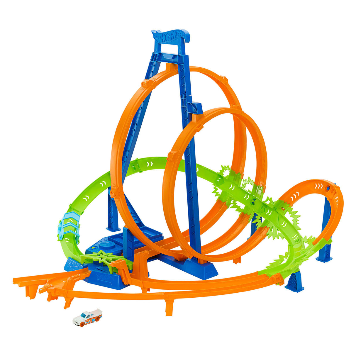 Hot Wheels Action Coffret de jeu légendaire Crash and Blast Race Track