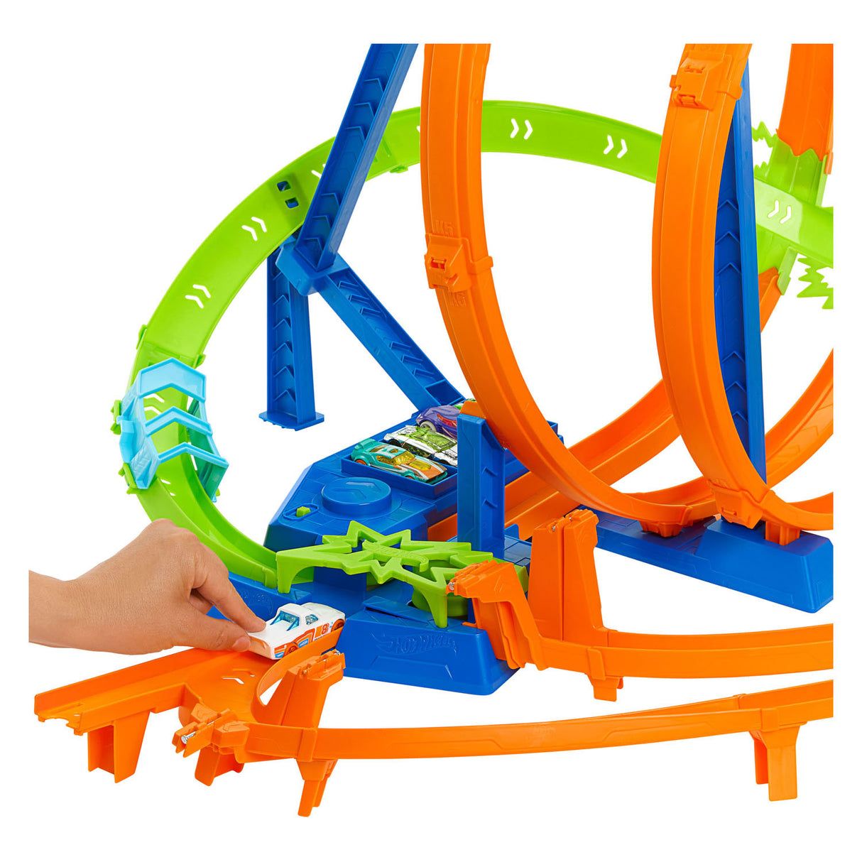 Hot Wheels Action Coffret de jeu légendaire Crash and Blast Race Track