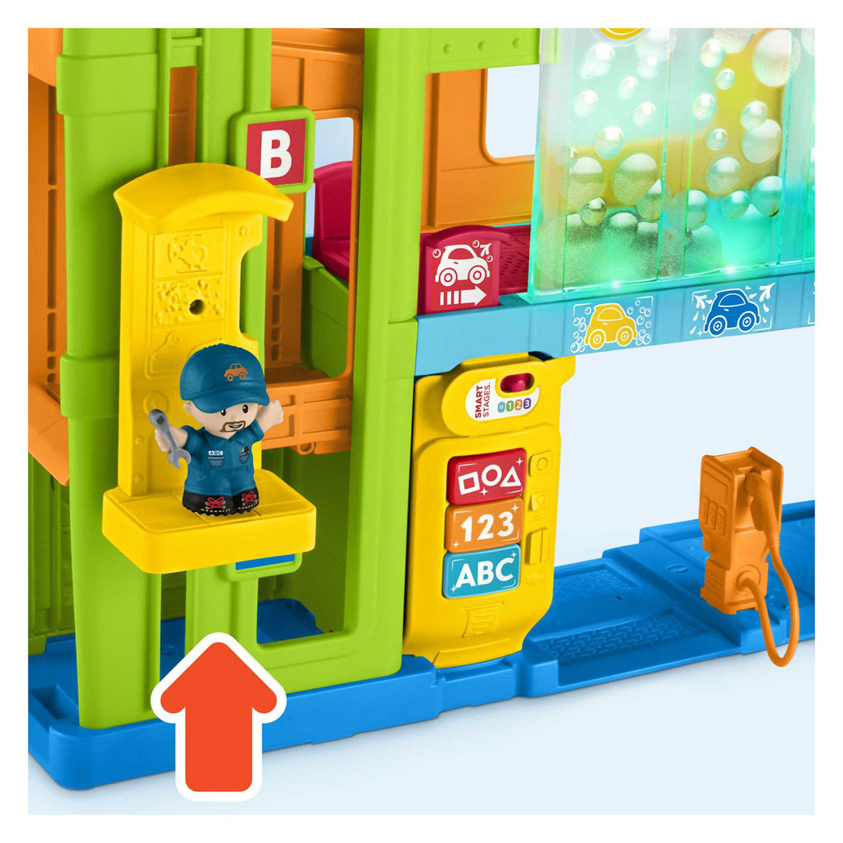 Fisher-Price Little People illumine le garage d'apprentissage - garage à jouets