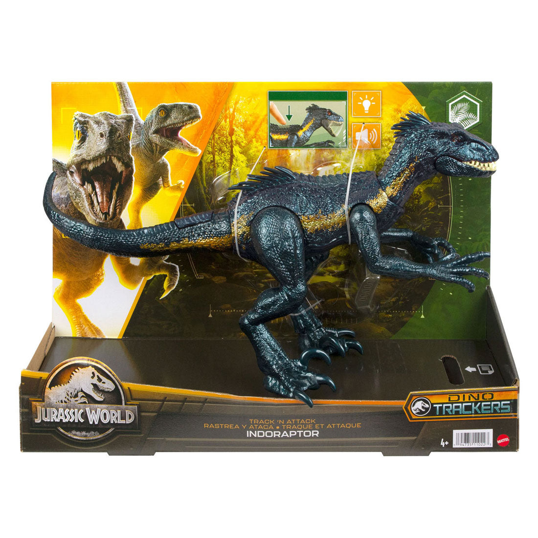 Mattel Jurassic World Track N Attack Indorraptor Dino Play Figure