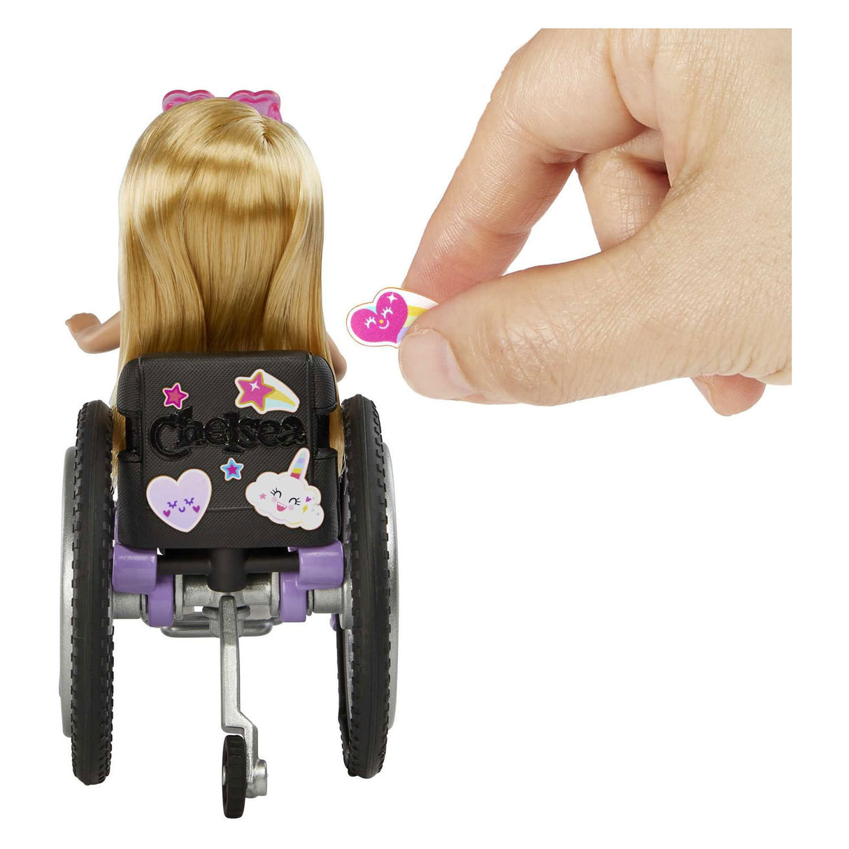 Mattel Chelsea Poupée mannequin en fauteuil roulant Blonde