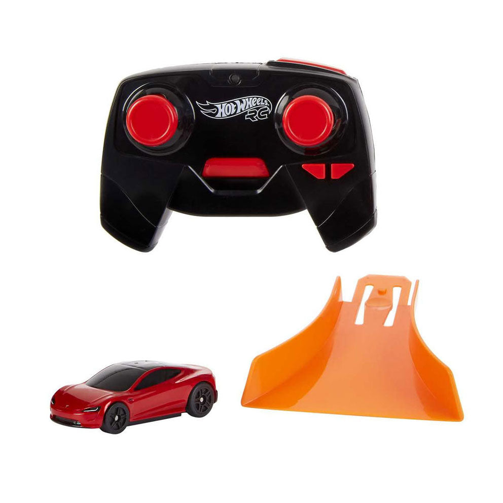 Voiture contrôlée Hot Wheels RC Tesla Roadster