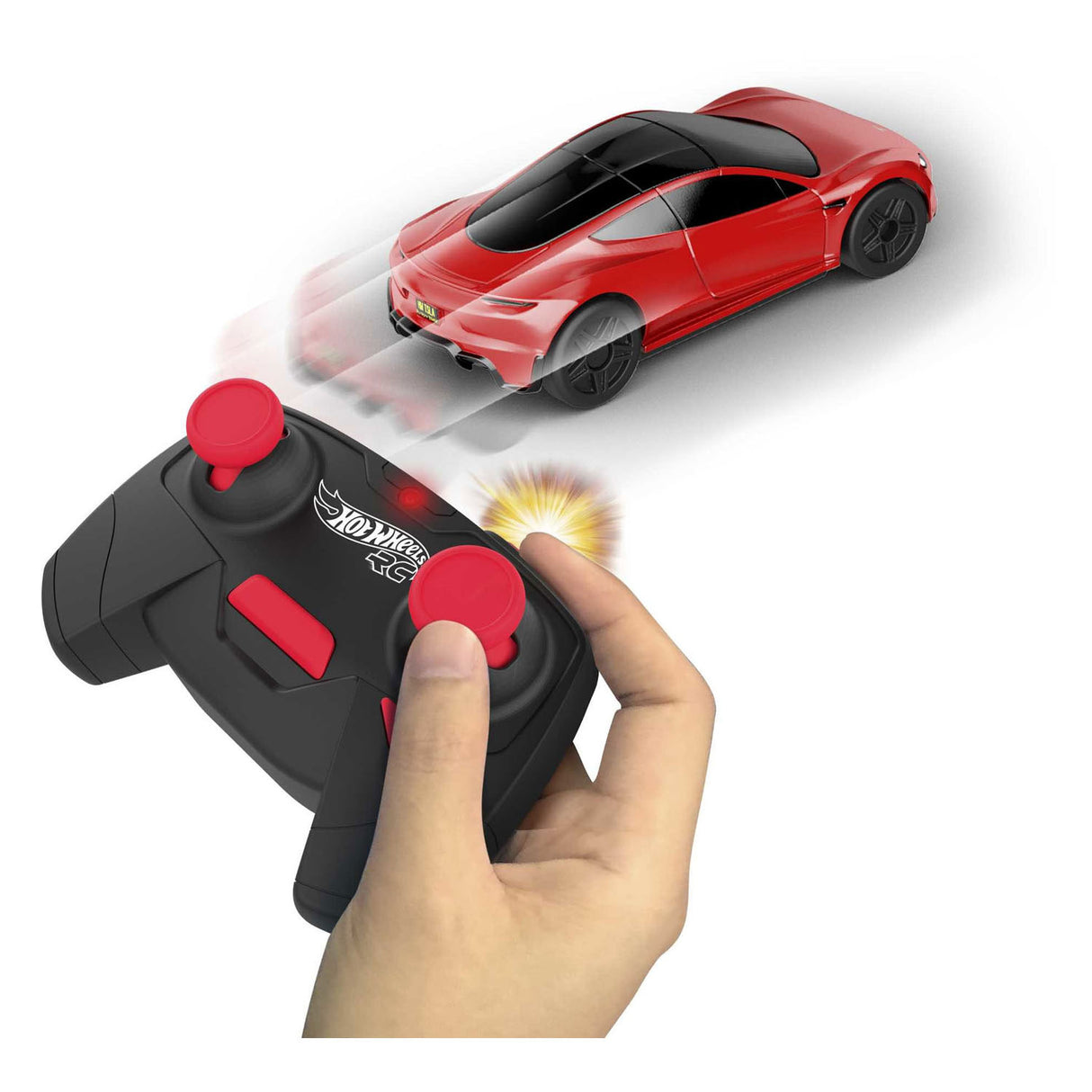Voiture contrôlée Hot Wheels RC Tesla Roadster
