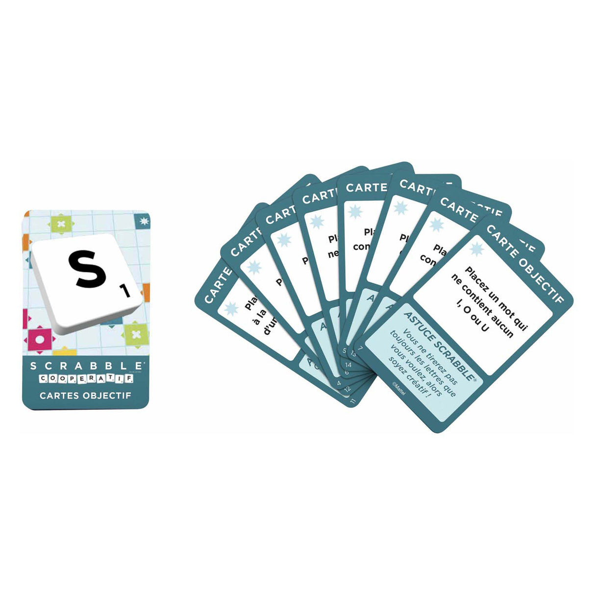 Mattel jeux scrabble ensemble - jeu de société - 2 jeux et 1 - Français