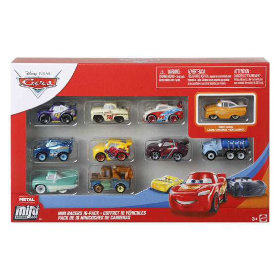 Véhicules Disney Pixar Mini Racers, 10 pièces.