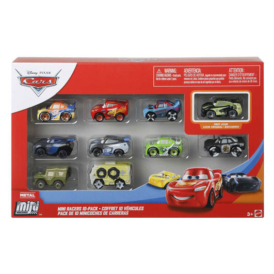 Véhicules Disney Pixar Mini Racers, 10 pièces.