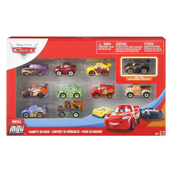 Véhicules Disney Pixar Mini Racers, 10 pièces.