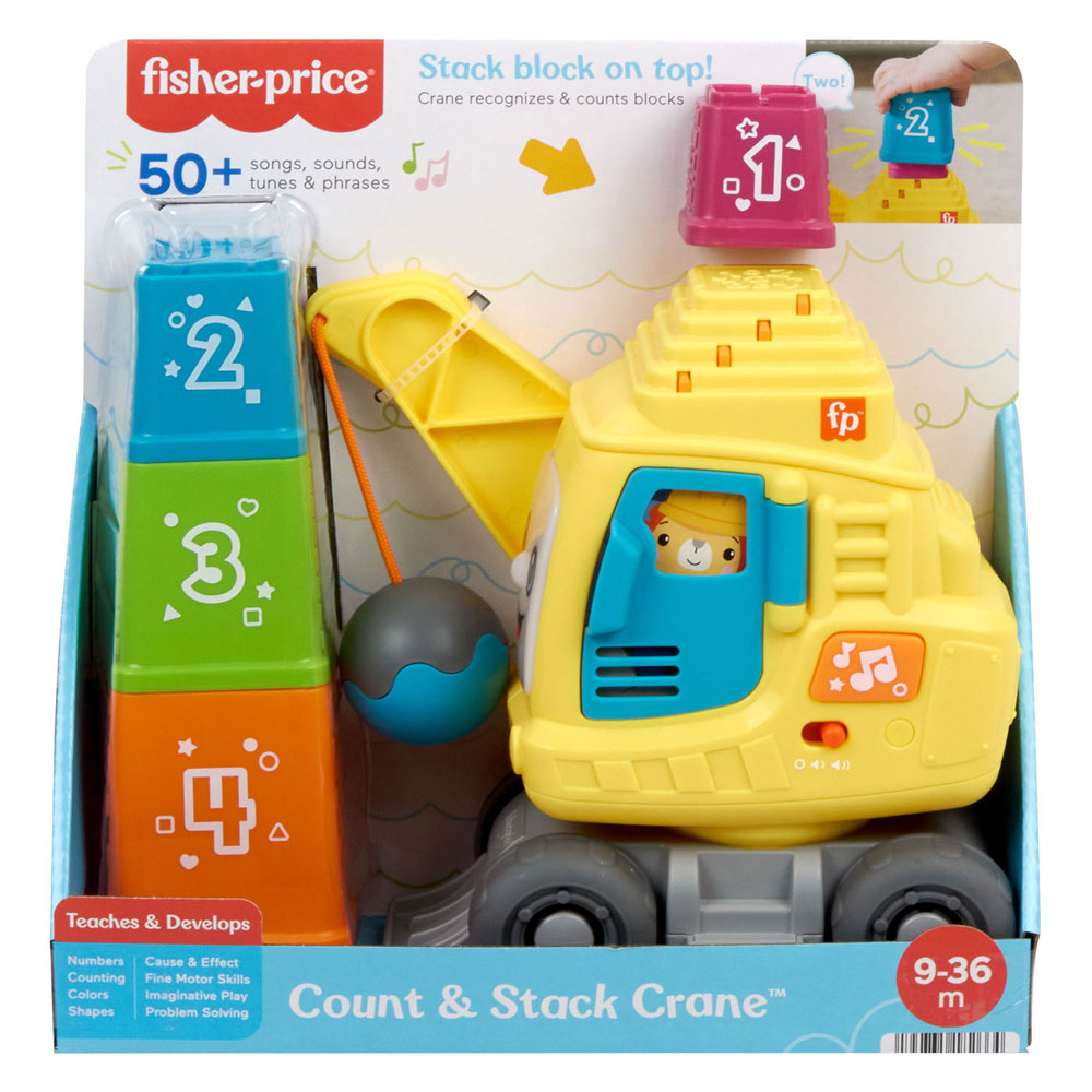 Mattel Fisher Price - Grue de comptage et d'empilage