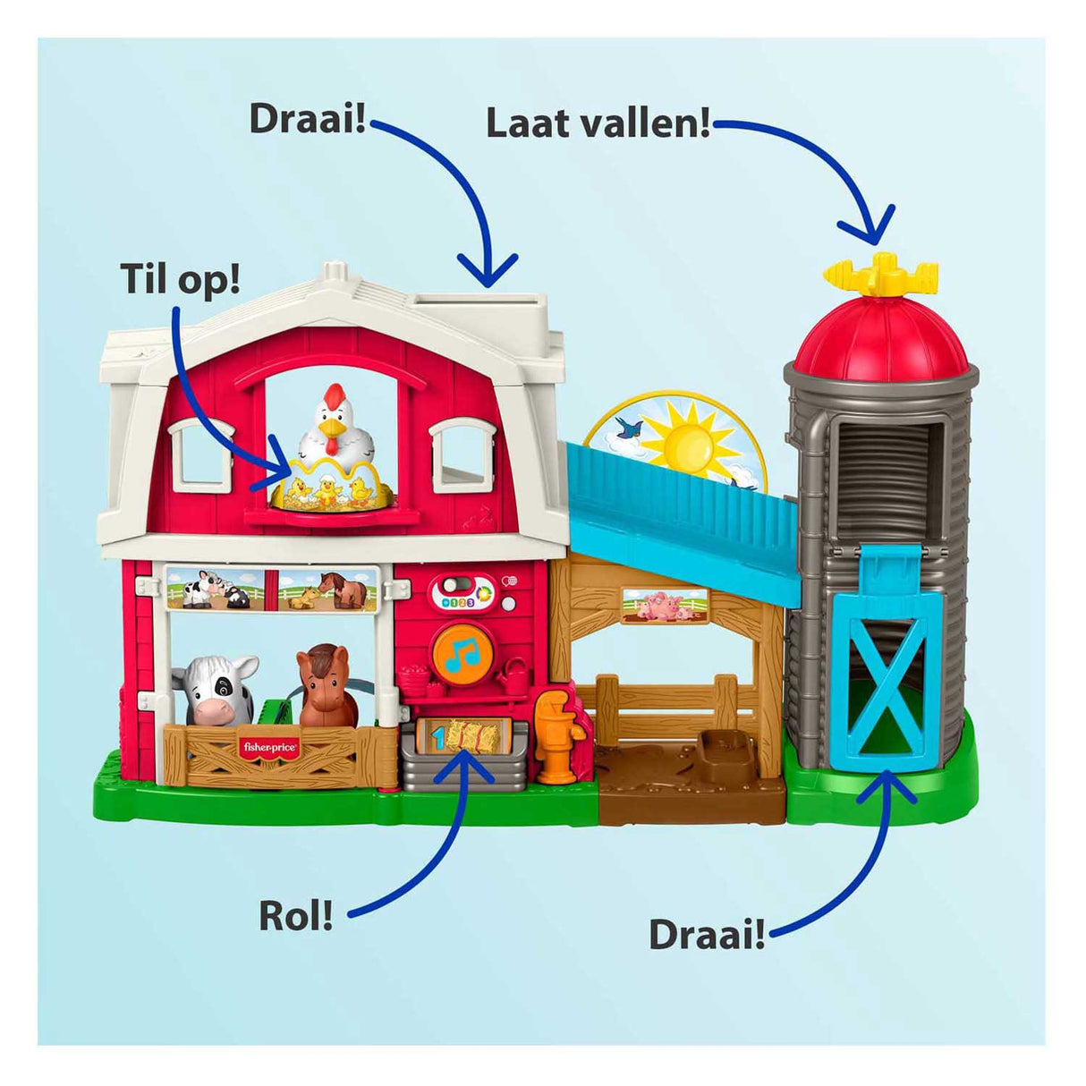 Ferme Fisher-Price Little People - prendre soin des animaux à la ferme - ensemble de jeu