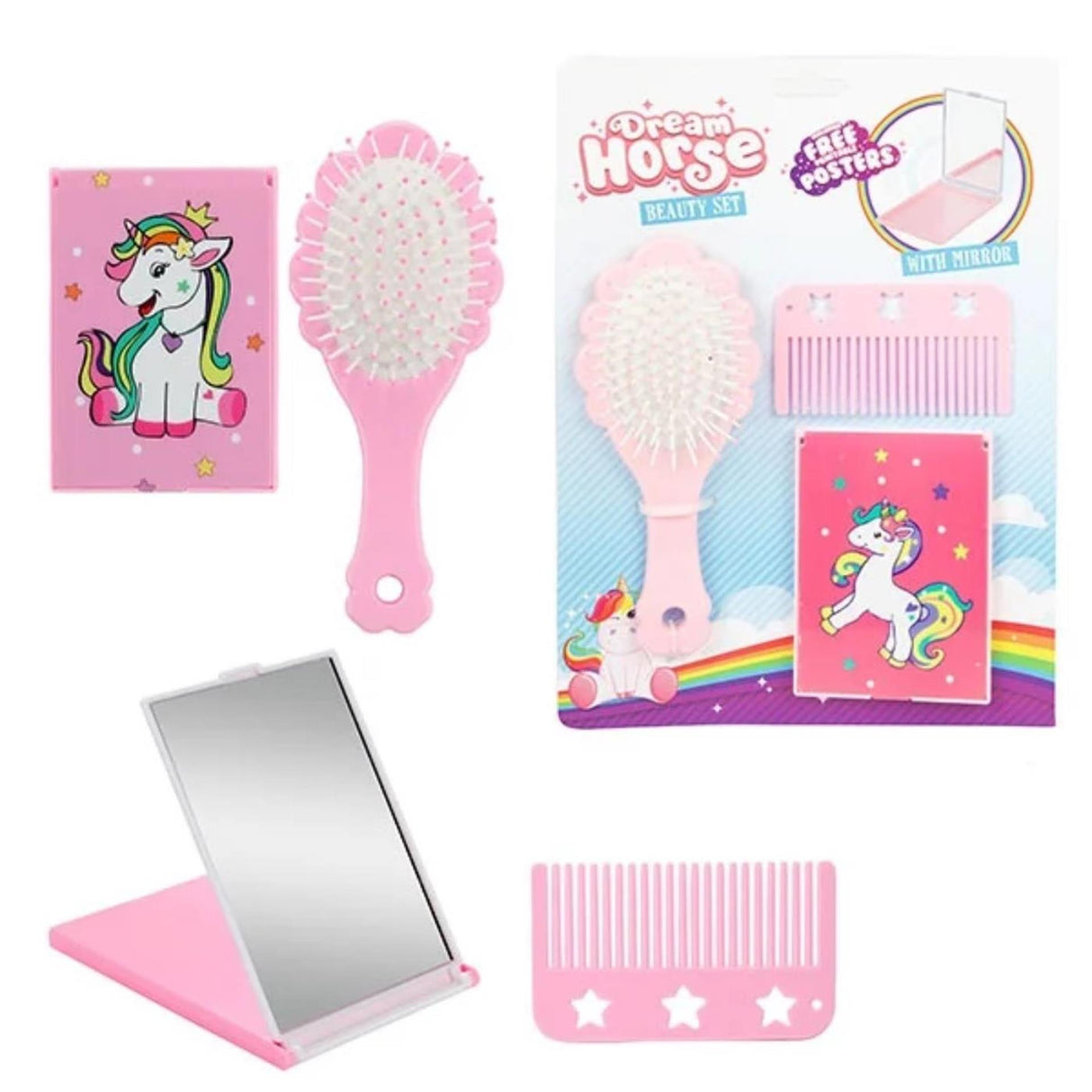Toi-toys toitoys coffret beauté miroir + brosse