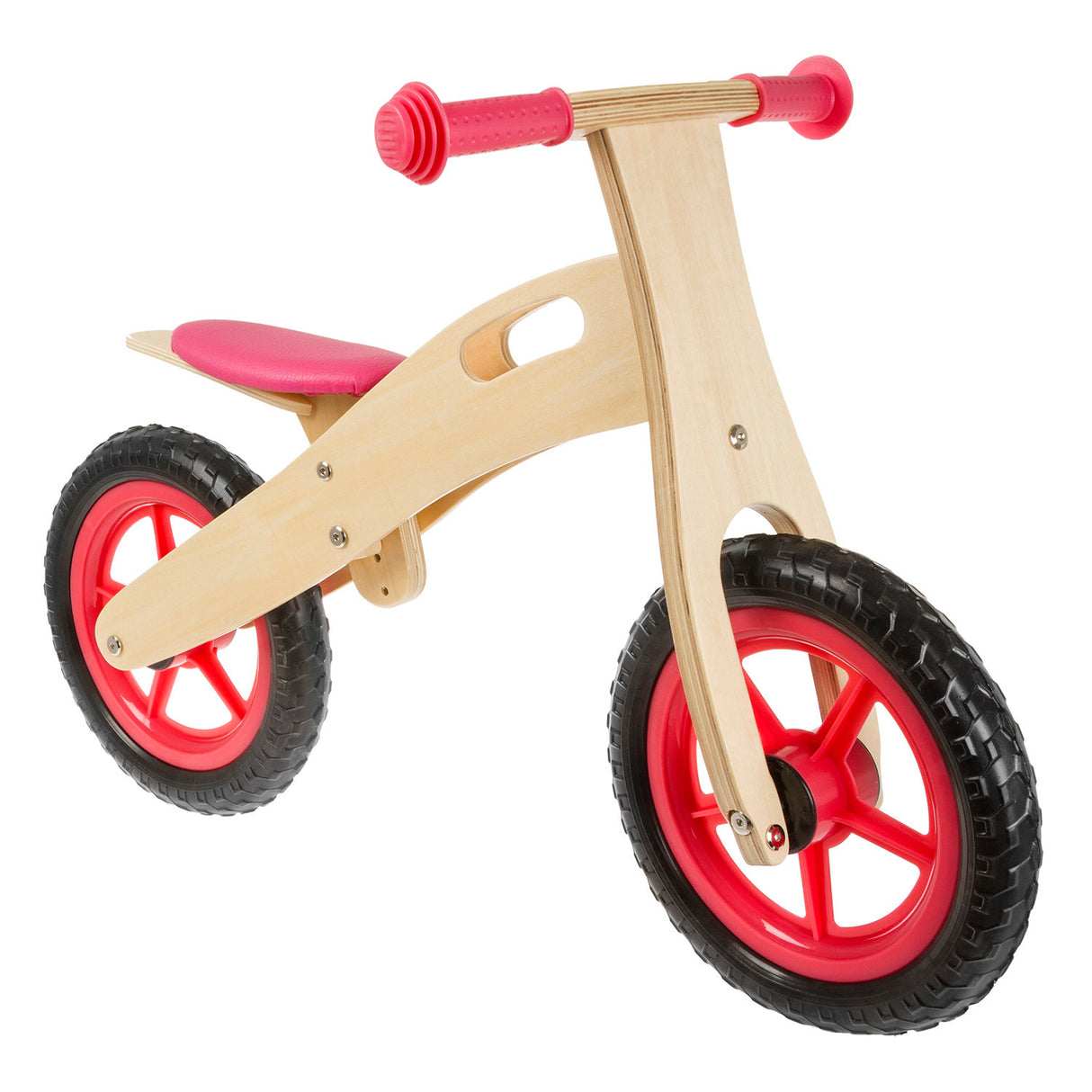 Draisienne en bois Msg avec manche en bois 12 pouces rouge