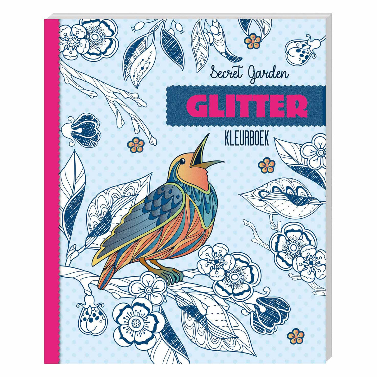 Livre de coloriage à paillettes - jardin secret