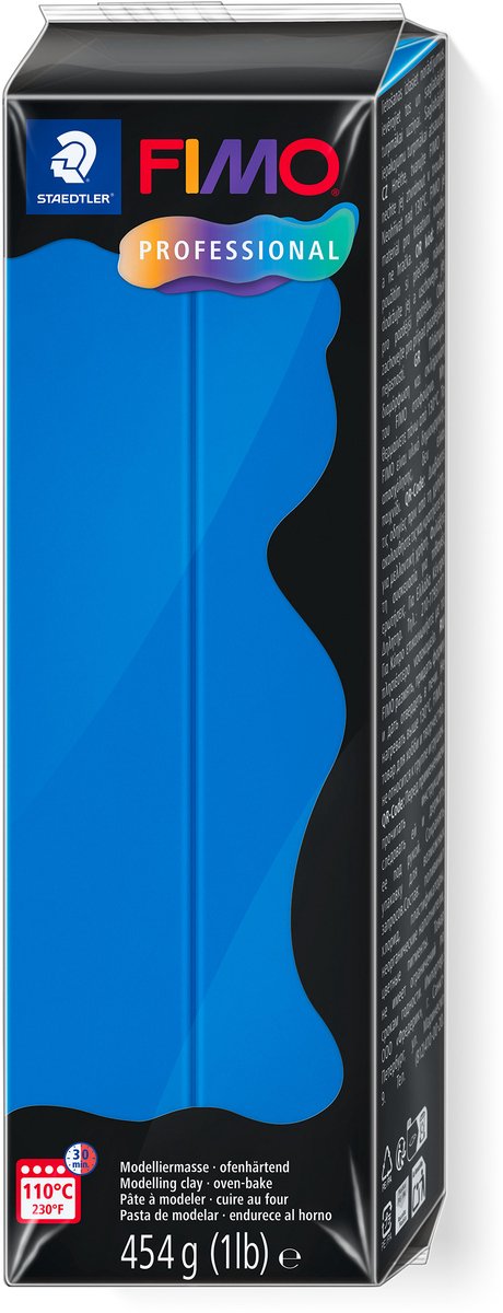 Pâte à modeler Fimo professionnelle 454 g bleu primaire