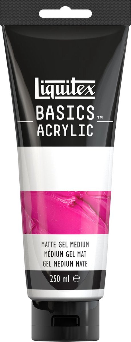 Liquitex 8870311 médium gel mat basics tube 250 ml – médium gel acrylique mat, modelable miscible