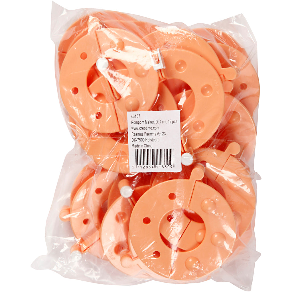Creativ Company - Creativ Company - Pom -Pom Maker 12 pièces orange
