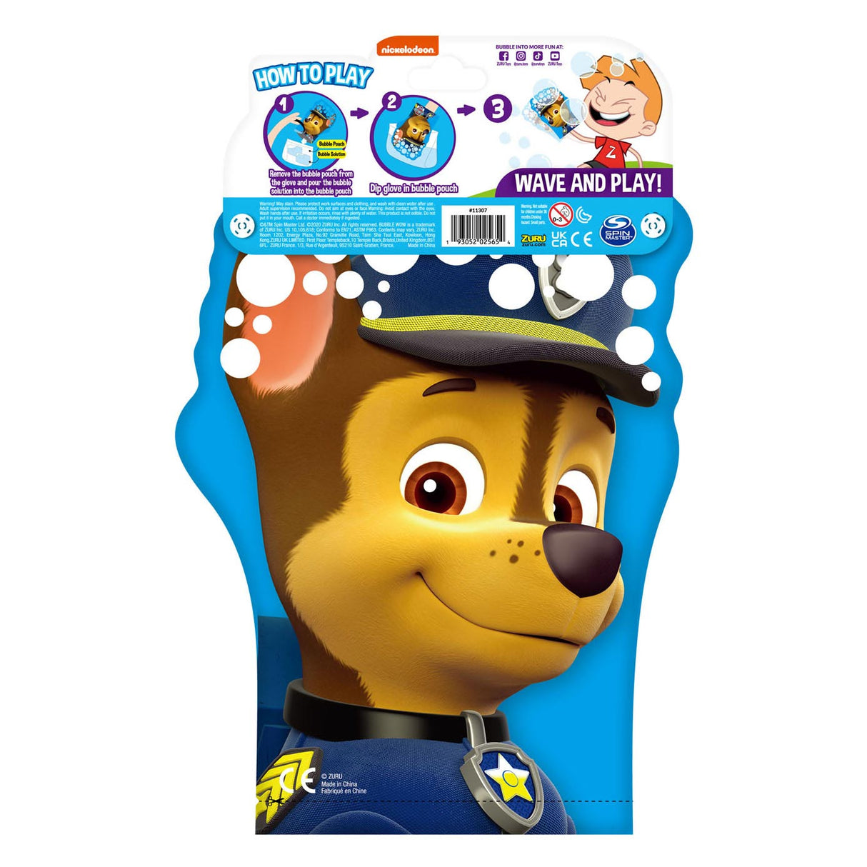 Zuru Paw Patrol Bubble Vessie Gant