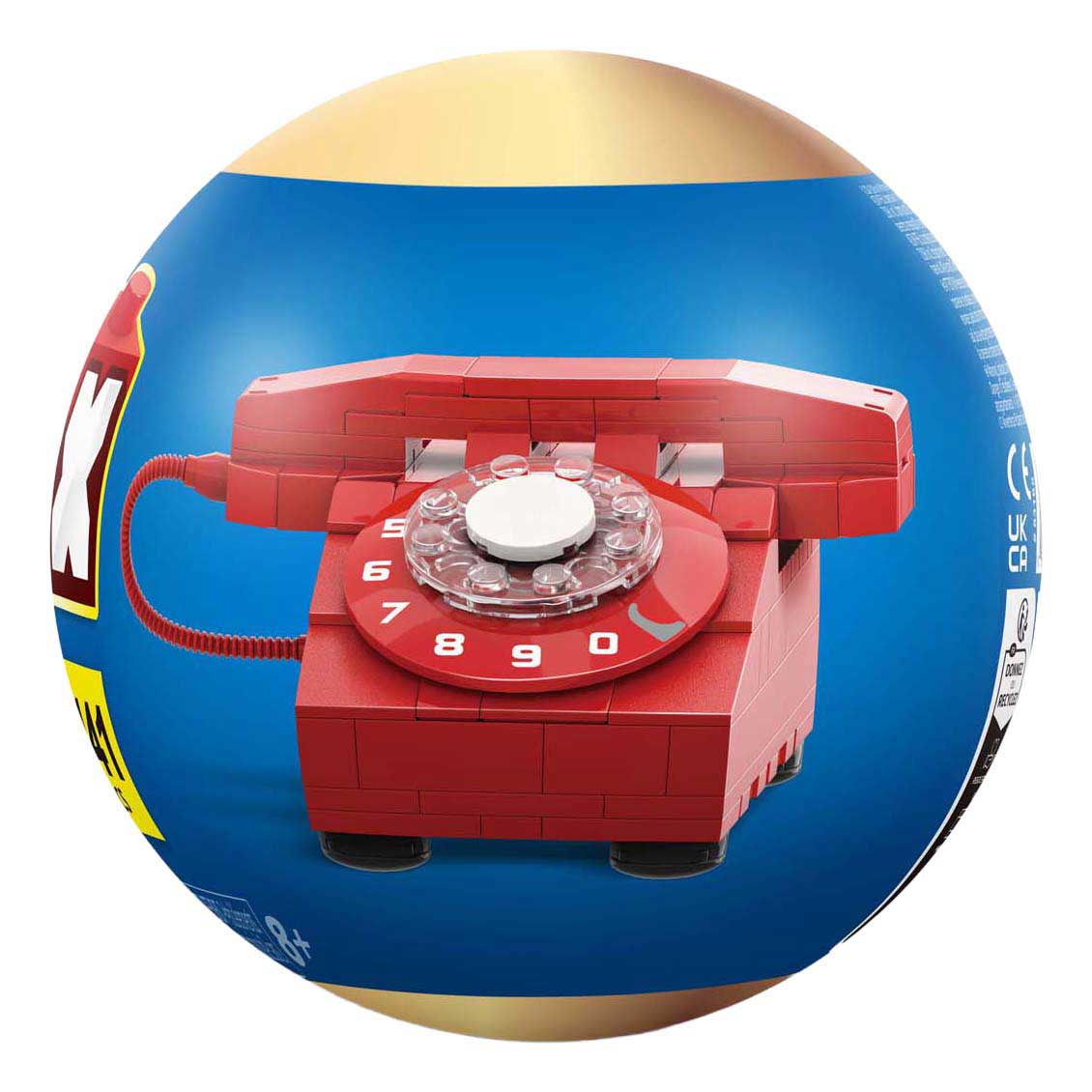 Jeu de construction de téléphone rétro premium Zuru max dans une boule surprise - 141 pcs.