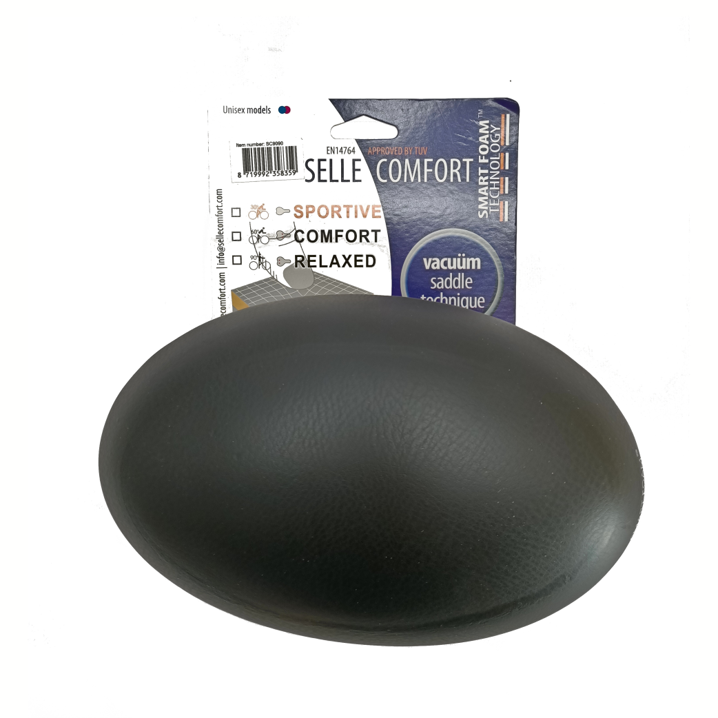 Jupe de selle Selle Comfort avec technologie de mousse intelligente. noir, sans nœud coulant