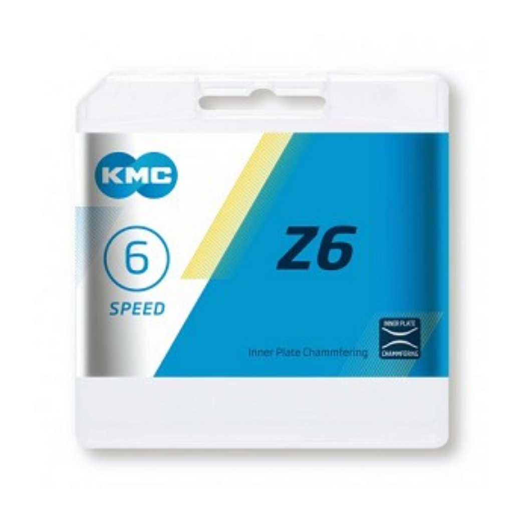 Collier KMC Z6 6 vitesses - marron, unisexe, acier - vélos de la ville, bikes E, engrenages fixes